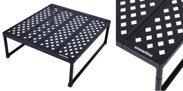 コンパクトに畳める超軽量な航空アルミ合金製ローテーブル