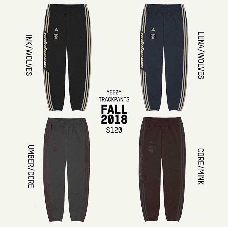 adidas × YEEZY】Calabasasトラックパンツの新色が2018年秋に発売予定
