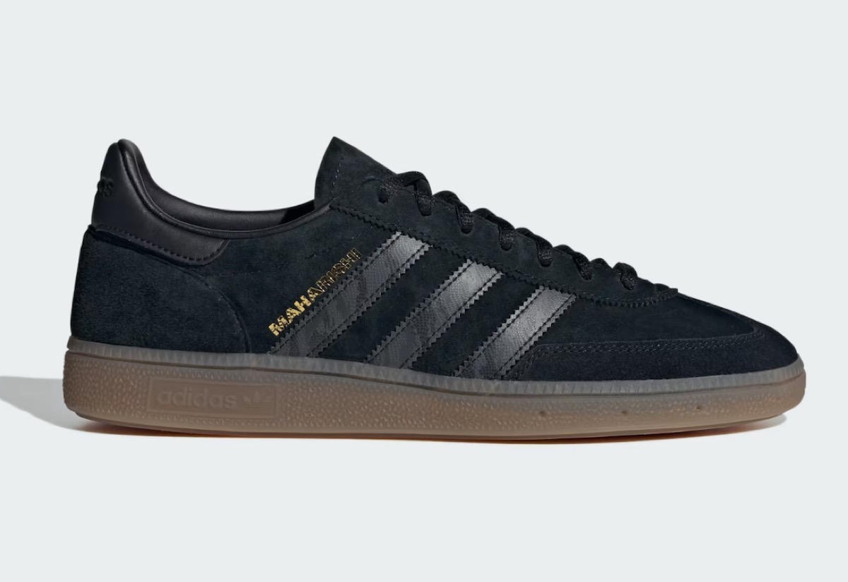Maharishi × Arsenal FC × adidas Handball Spezial “Black Gum”が国内