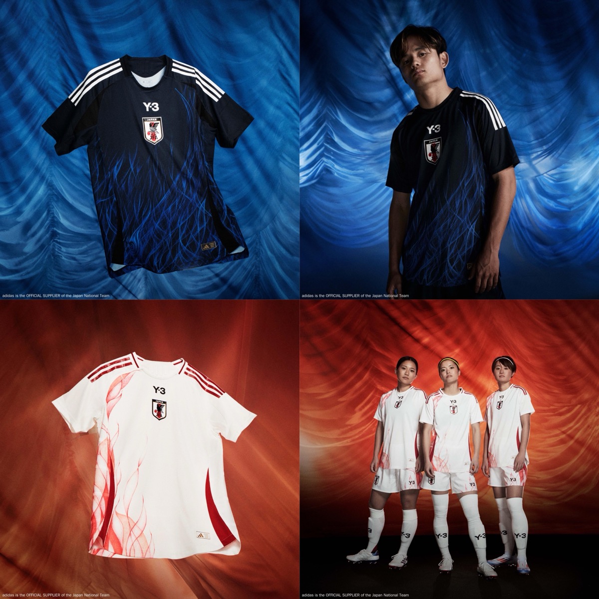 adidas Y-3 × JFA 2024ユニフォーム＆アパレルコレクションが国内6月22