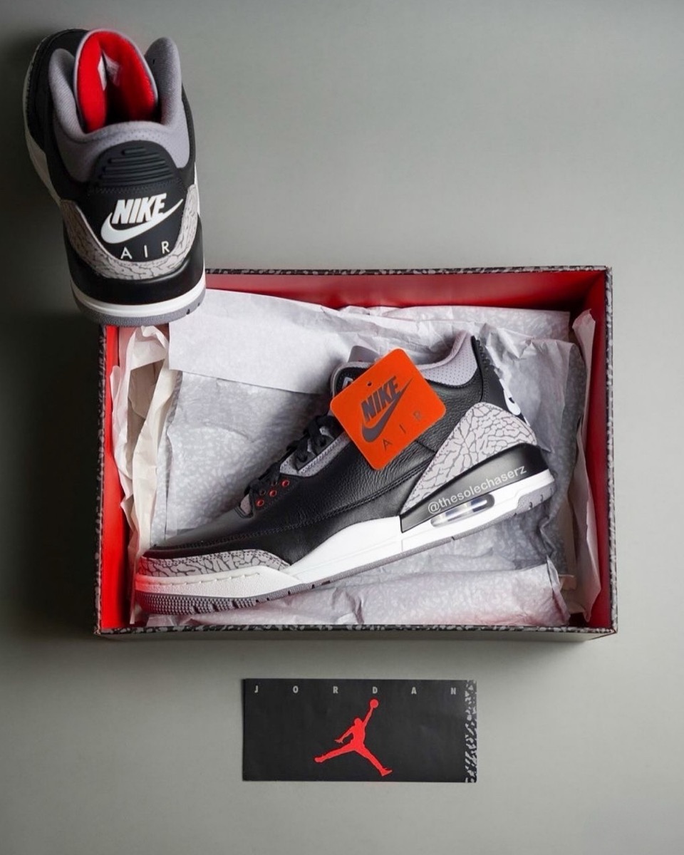 Nike Air Jordan 3 Retro OG “Black Cement”が国内11月23日に復刻発売