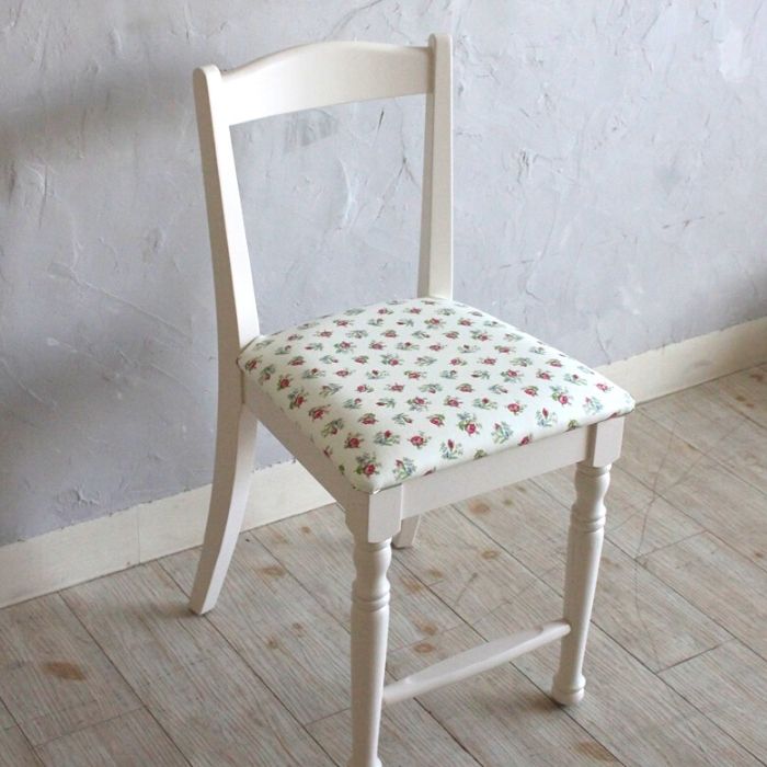 白い学習机 リリーホワイトチェア