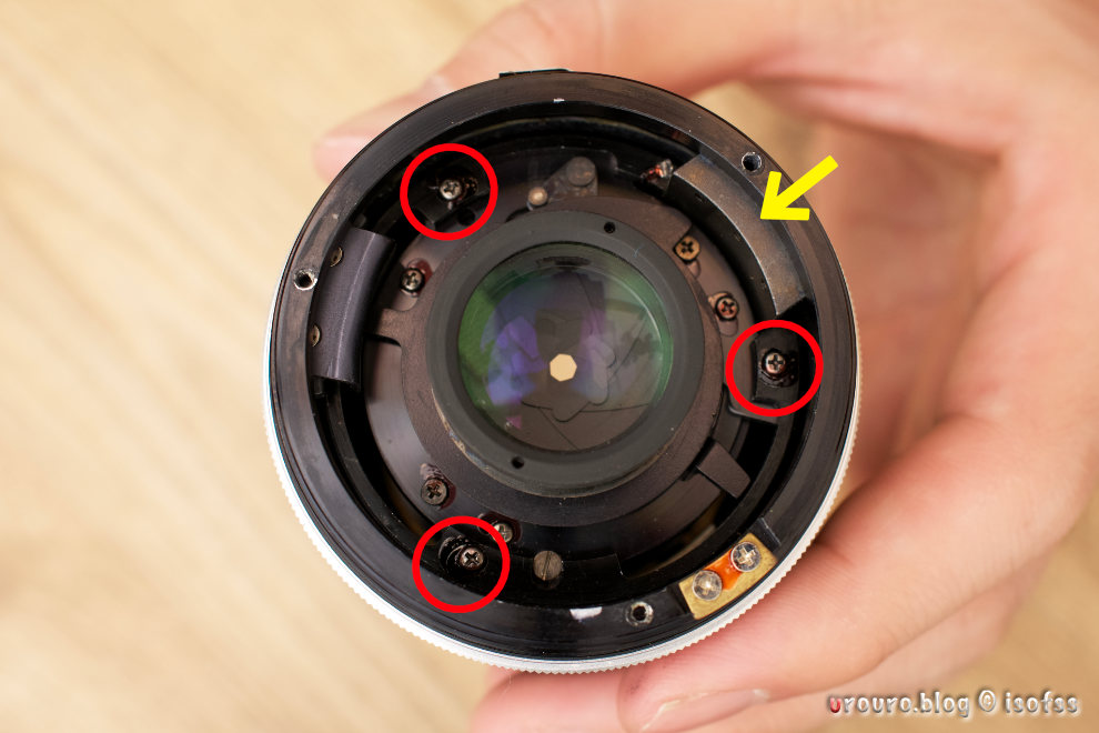 銘玉 AI Micro-NIKKOR 55mm f/2.8 Sのヘリコイド分解清掃手順。大切