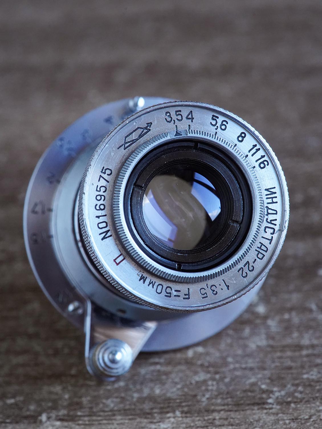 Industar-22 50mm f3.5 沈胴 純正？キャップ付 Industar-22 50mm f3.5