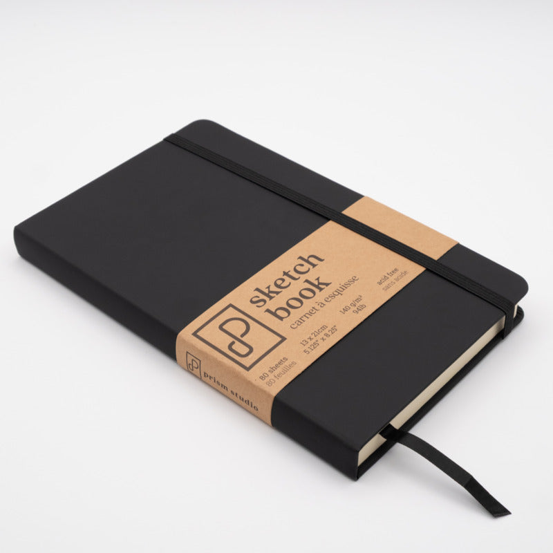 Prism Studio Sketch Book 13cm x 21cm Tuxedo Black | Urbanscrapbook