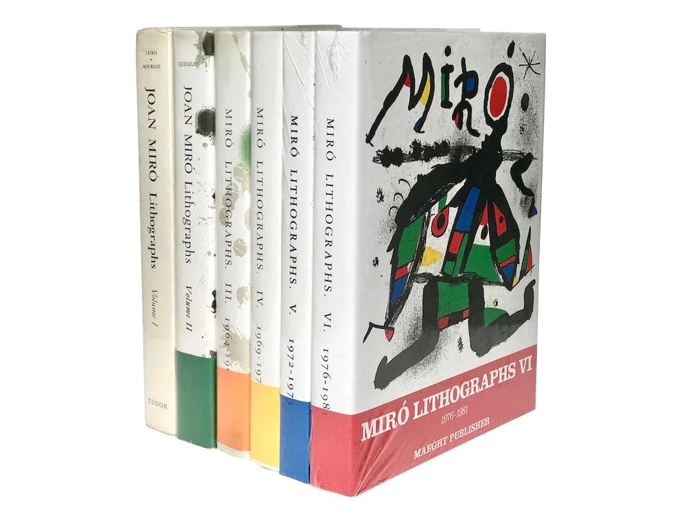 MIRO Lithographs I-VI | JOAN MIRO, Cramer, Queneau, Leiris, Mourlot