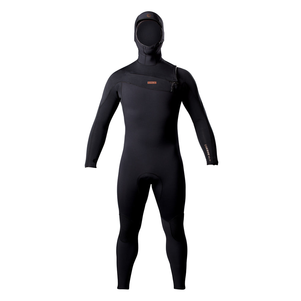Adelio Connor 5/4 Deluxe Hooded Black Steamer Wetsuit – Adelio
