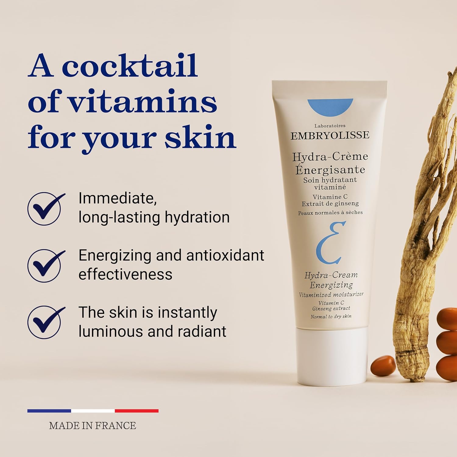 Hydra-Cream Energizing: Antioxydant & Vitamins | Embryolisse USA