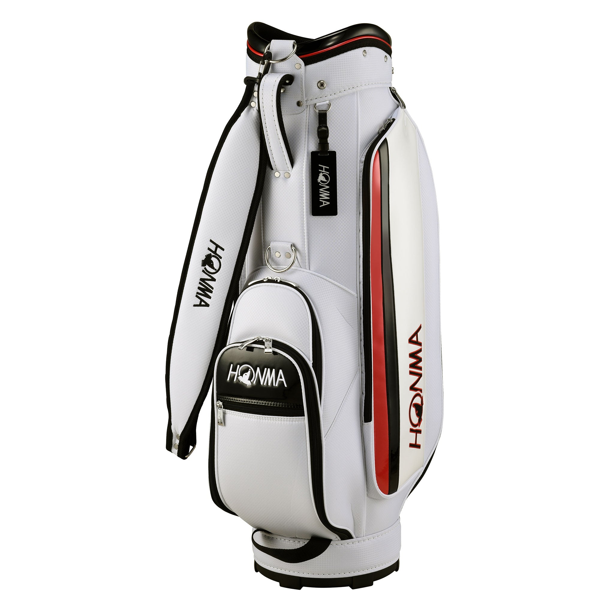 Sporty Cart Bag - White/Red – Honma Golf