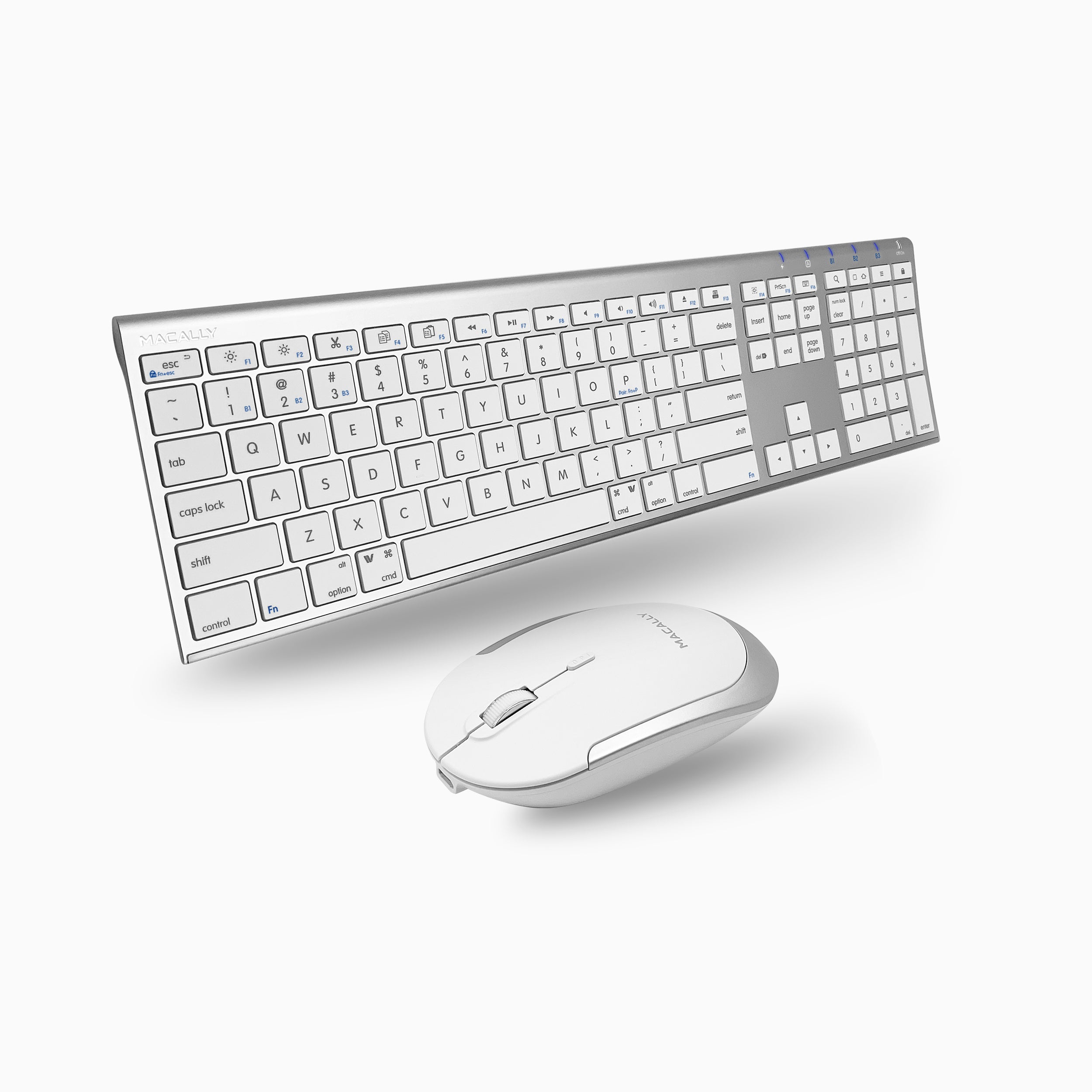 Ultra-thin Keyboard and Mouse – Rechargeable Wireless Combo for