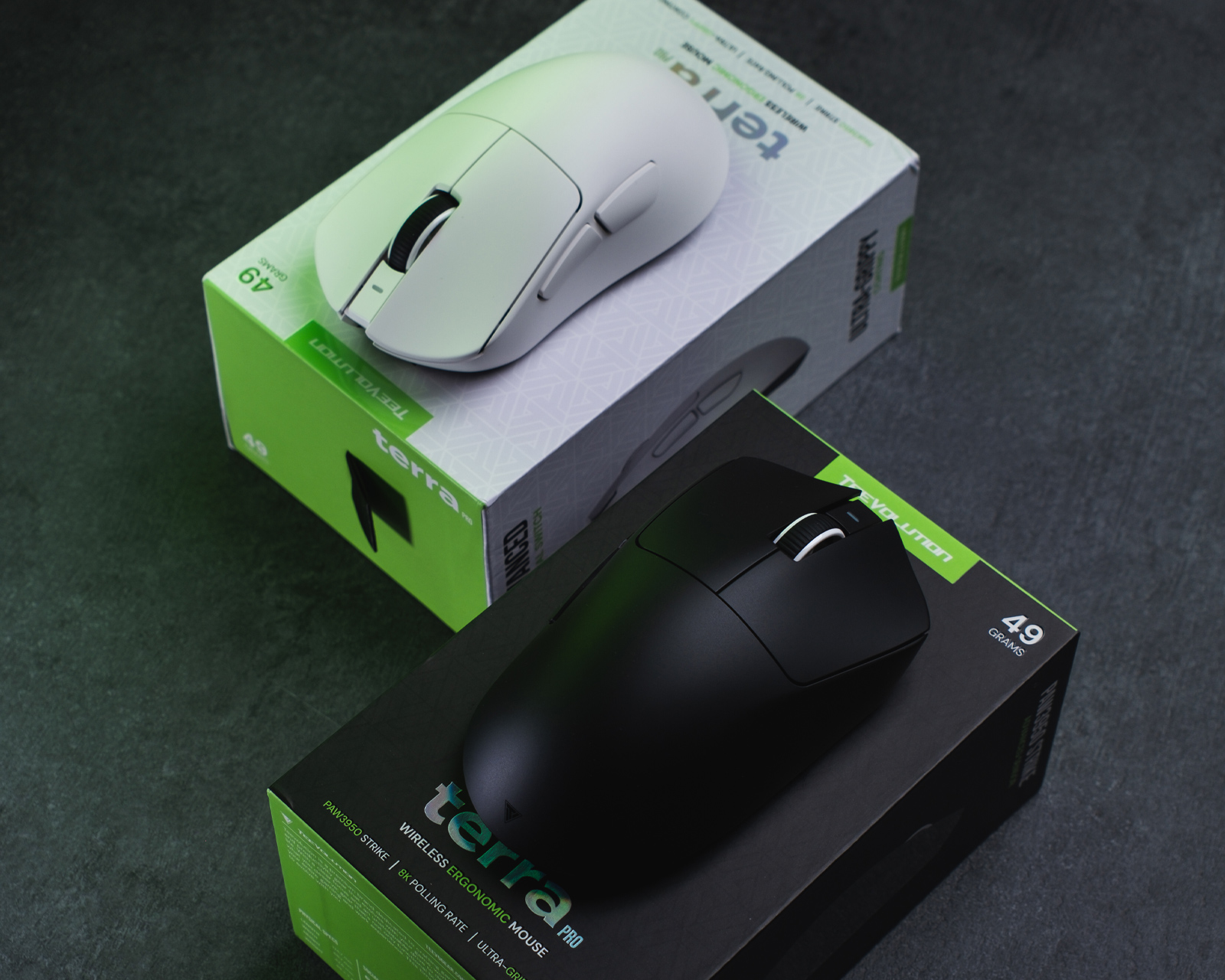 Teevolution Rapid Sync 8K Dongle + Terra Pro Wireless Gaming Mouse