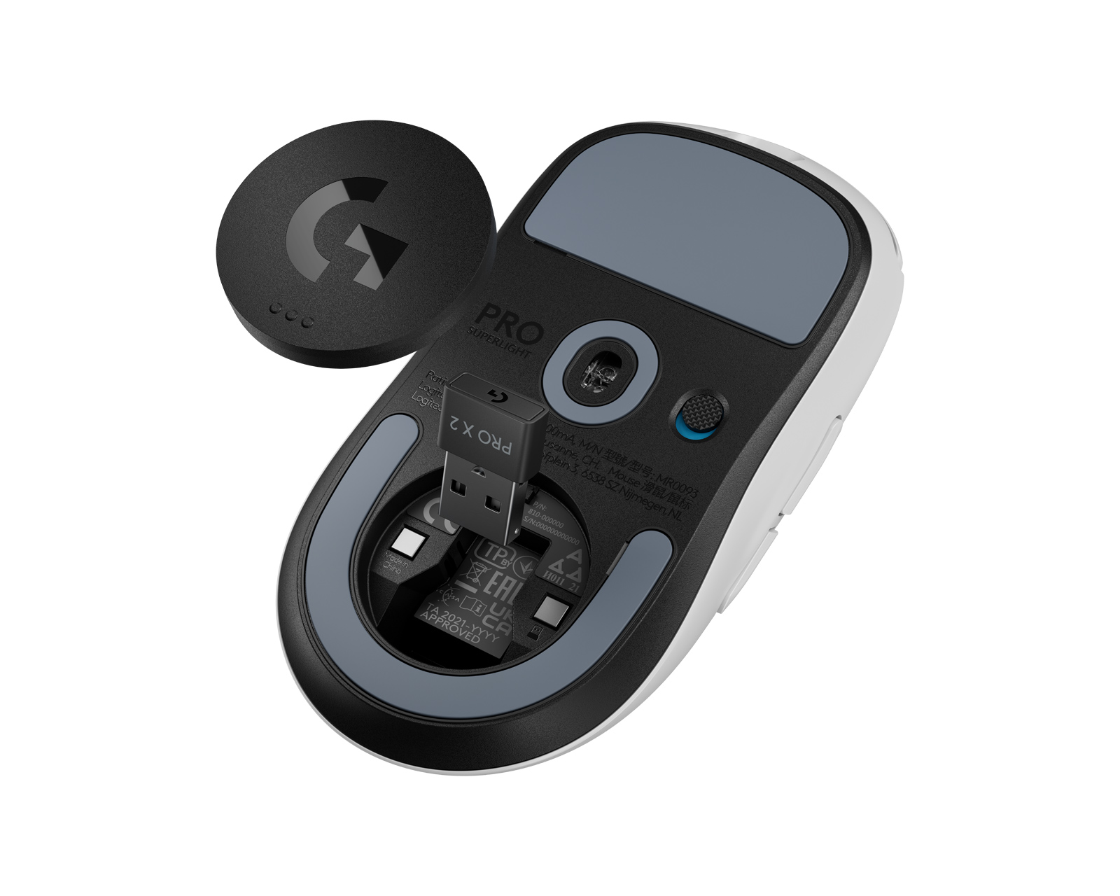 Logitech G PRO X SUPERLIGHT 2 4K Wireless Gaming Mouse - White