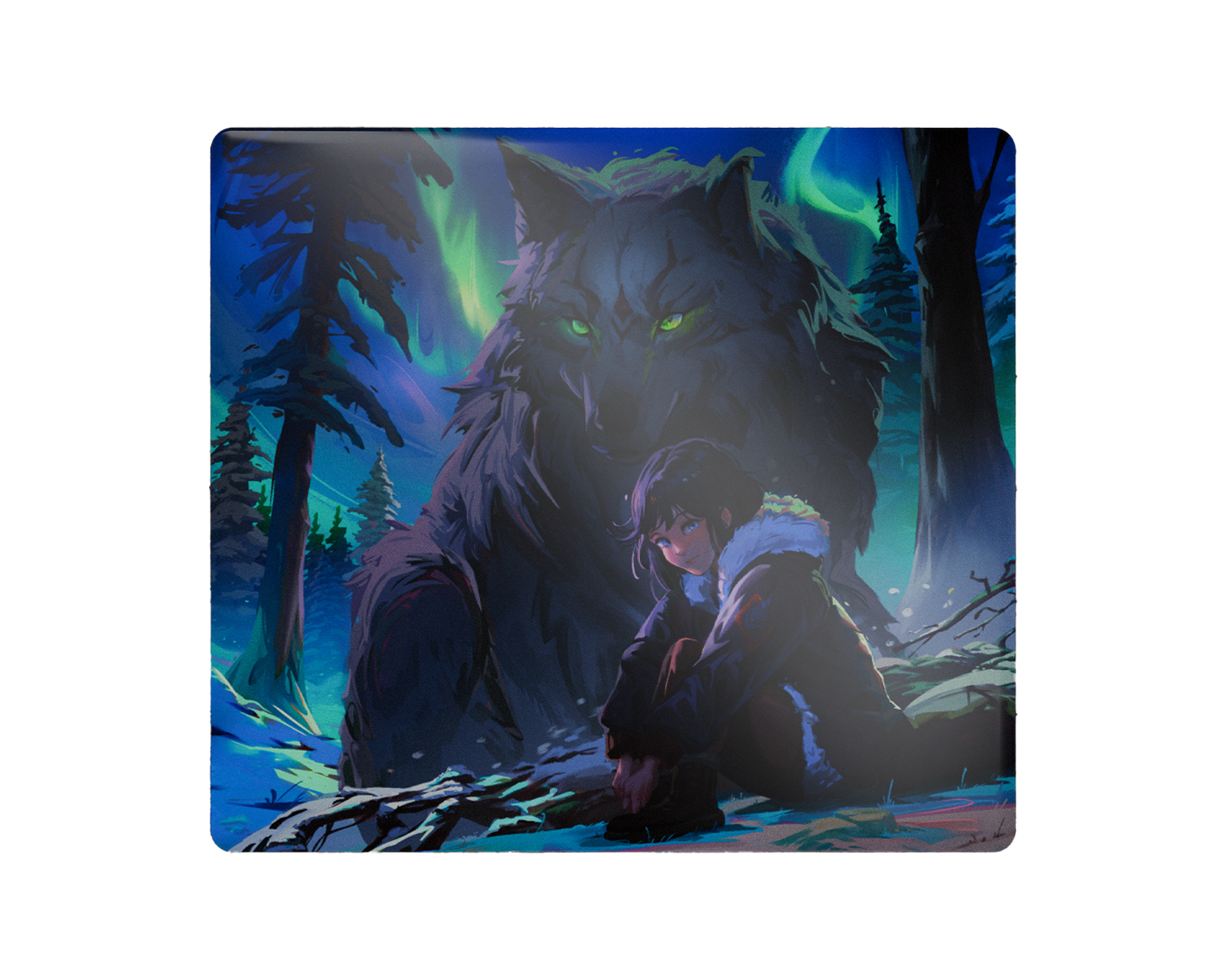 Tekkusai The Guardian Glass Mousepad - Limited Edition - us