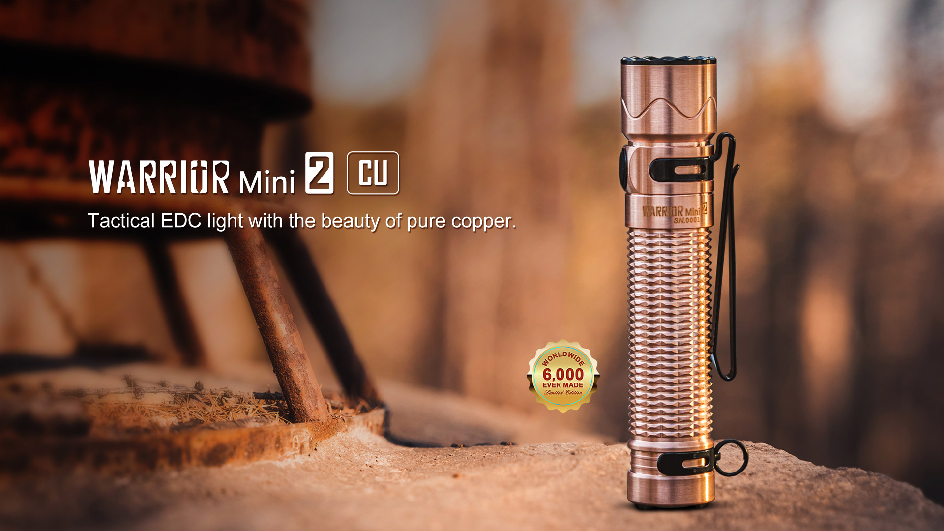 Olight Warrior Mini 2 Copper 1750 Lumens 220m Rechargeable LED