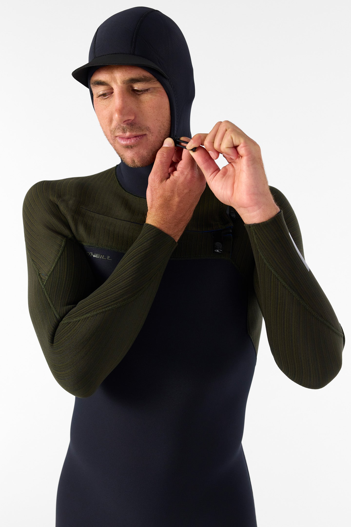 Hyperfreak 4/3+MM Chest Zip Full W/hood - Blk/ranger | O'Neill