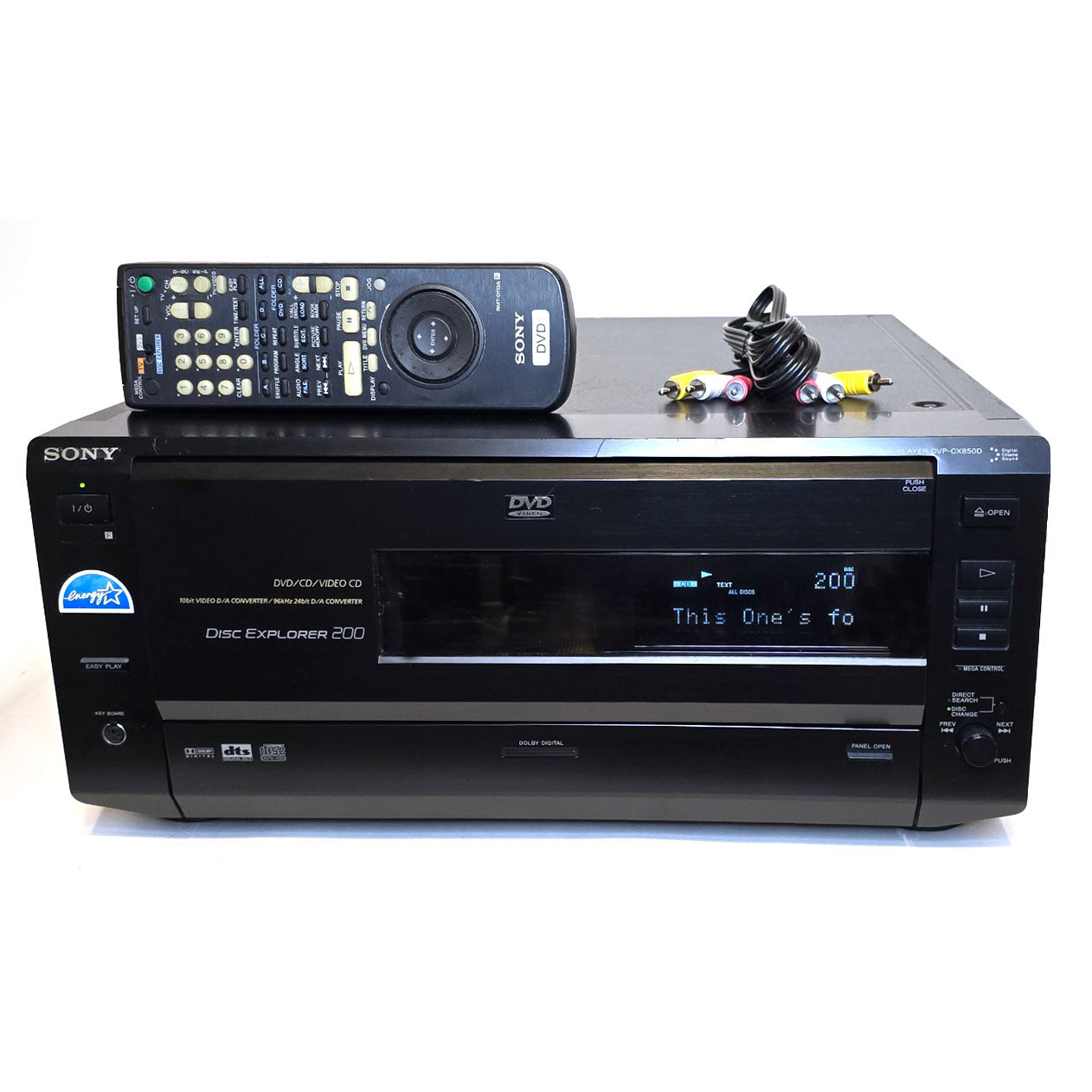 Sony DVP-CX850D Disc Explorer 200 DVD/CD Changer – VCR-DVD.com