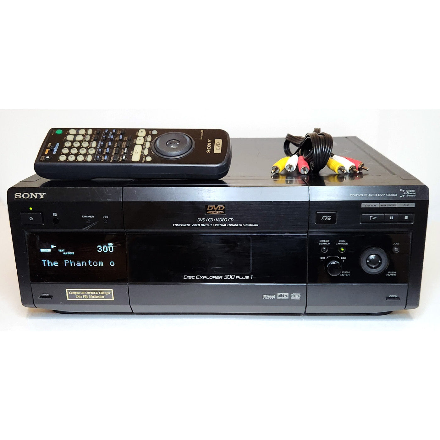Sony DVP-CX860 MegaStorage 300+1 DVD/CD Changer – VCR-DVD.com