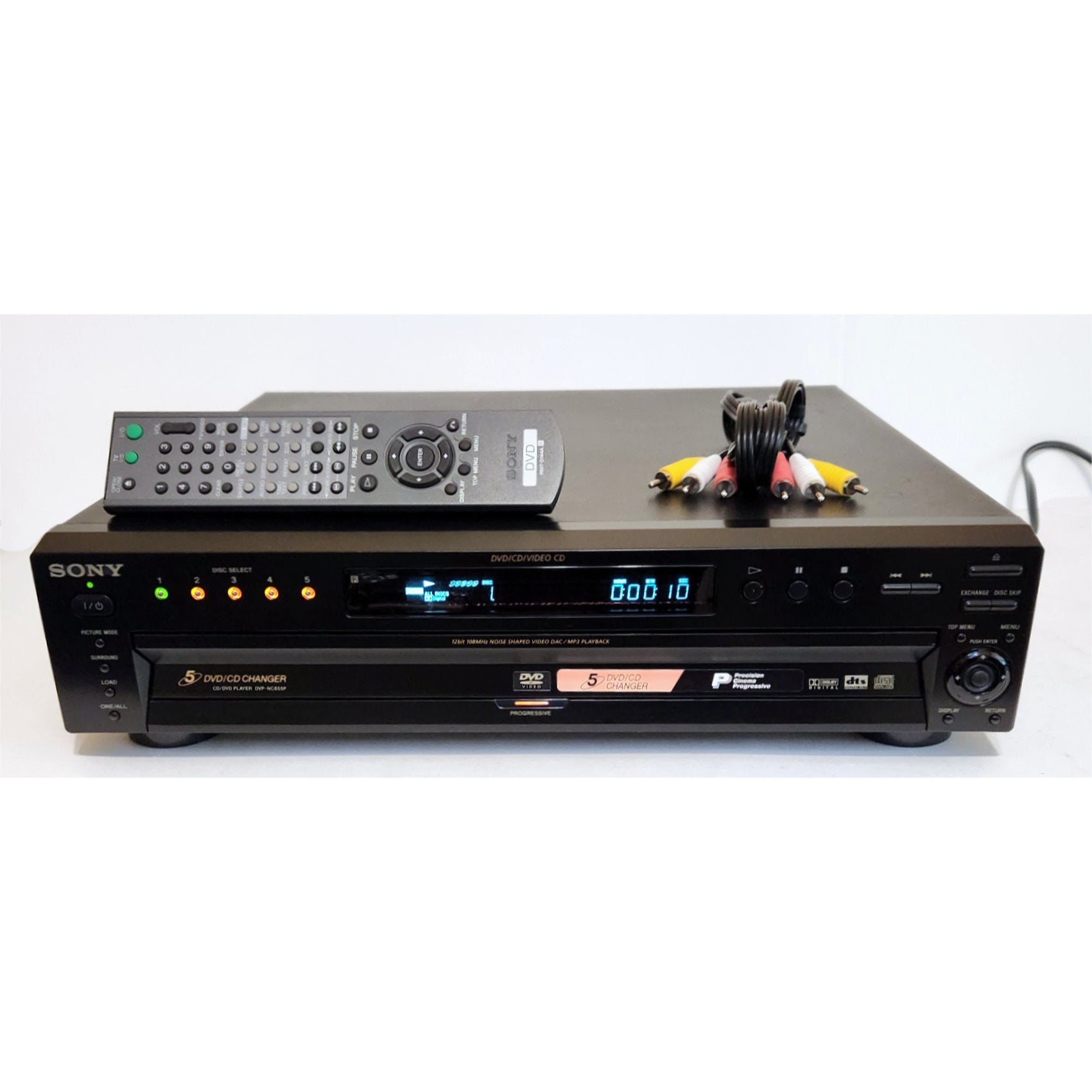 Sony DVP-NC655P DVD/CD Player, 5 Disc Carousel Changer – VCR-DVD.com