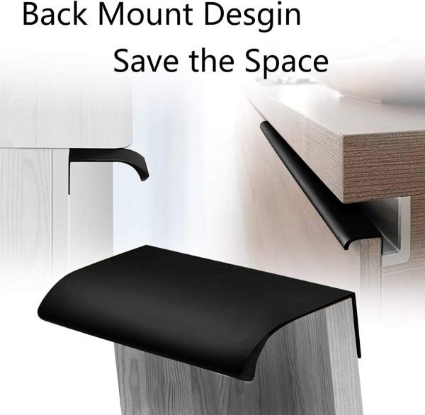 アルミニウム バックマウント 隠しハンドル ドア引き出しキャビネット