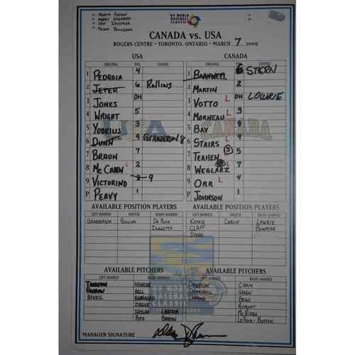 MLBメモラビリア】ロサンゼルスドジャースgame-usedメンバー表 Los