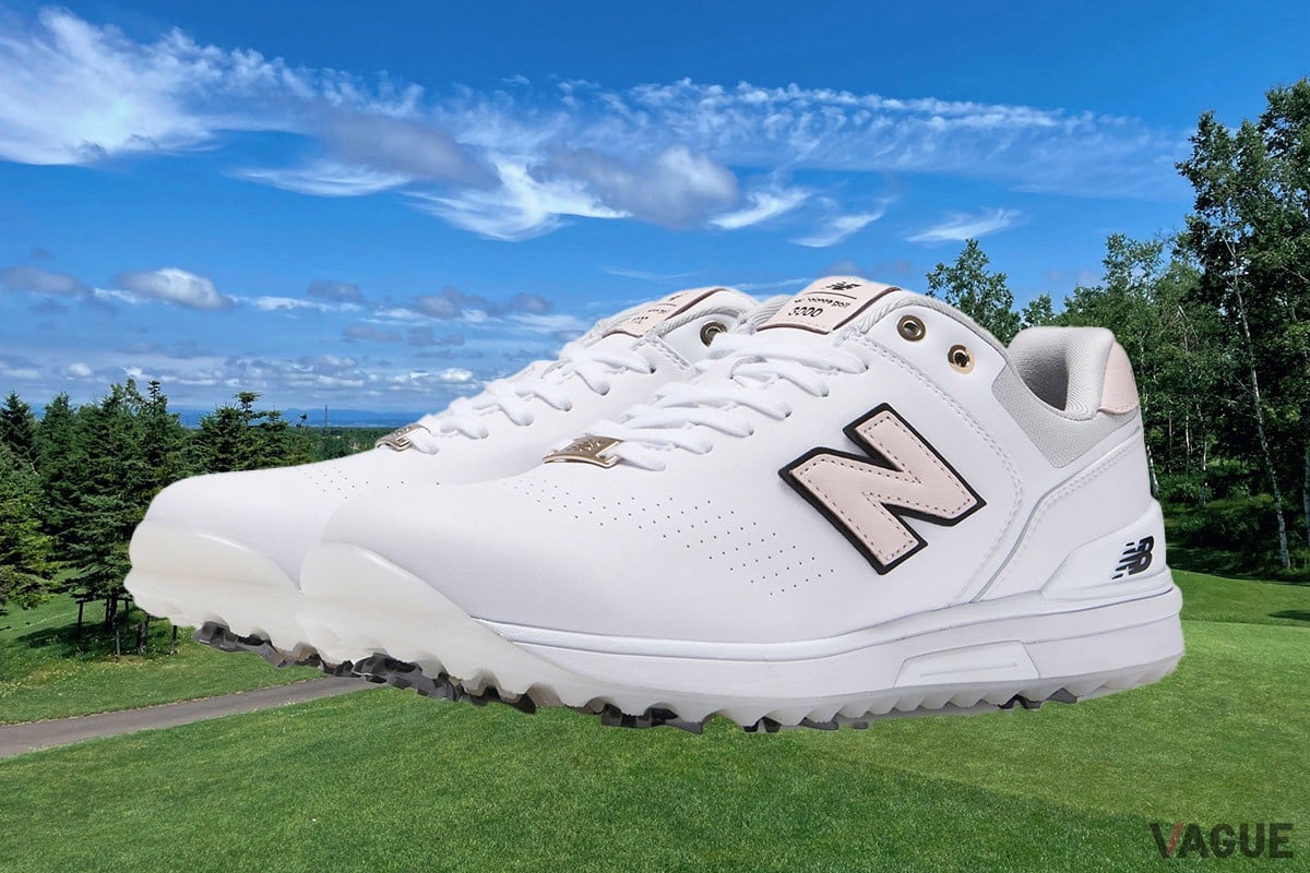 ニューバランスの新作ゴルフシューズは「淡いピンク×ホワイト」が斬新