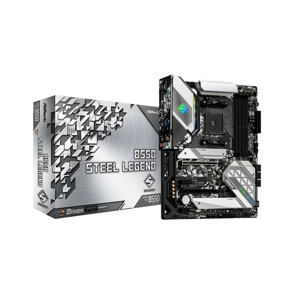 Buy Asrock B550 Steel Legend/DC ATX Motherboard,White - (B550