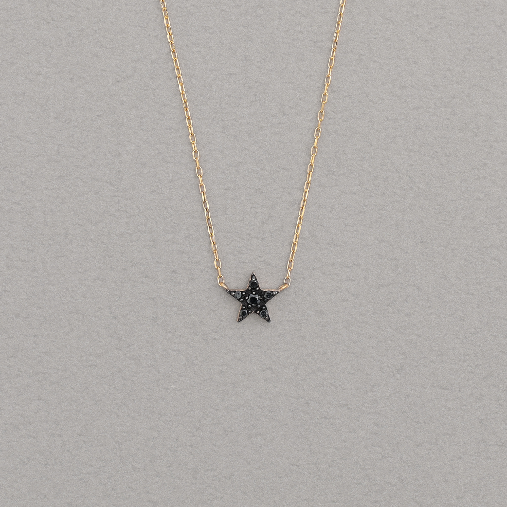 PT3N242445DZ MICROTATTOO_K10ブラックダイヤモンド ネックレス_LUCKY