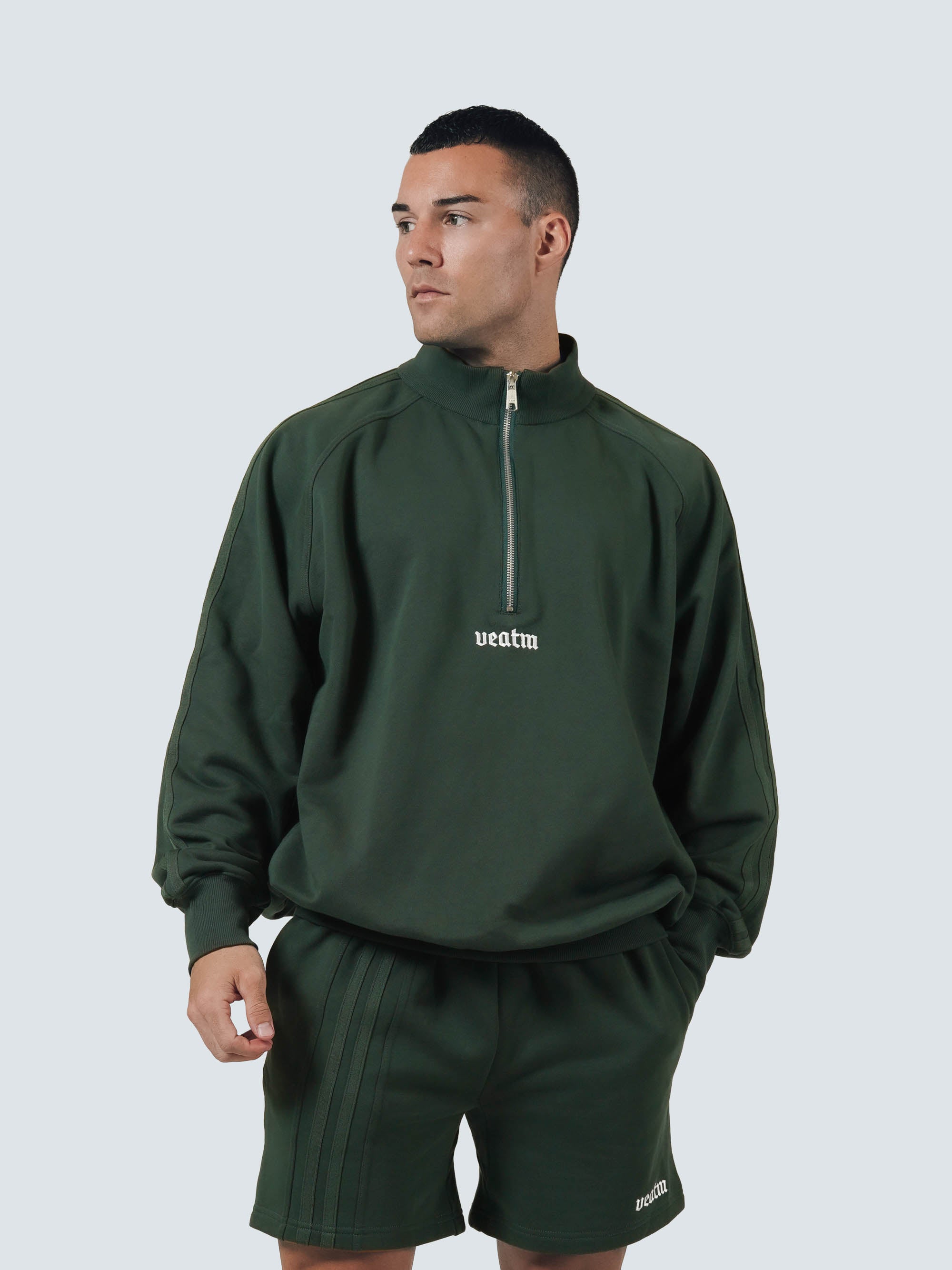 HEAVY WEIGHT LOOSE HALF ZIP