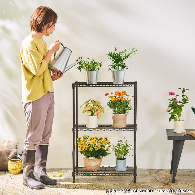 19mm] 幅60 3段 (幅60 幅59.5×奥行29.5×高さ90.5cm) ルミナスガーデン