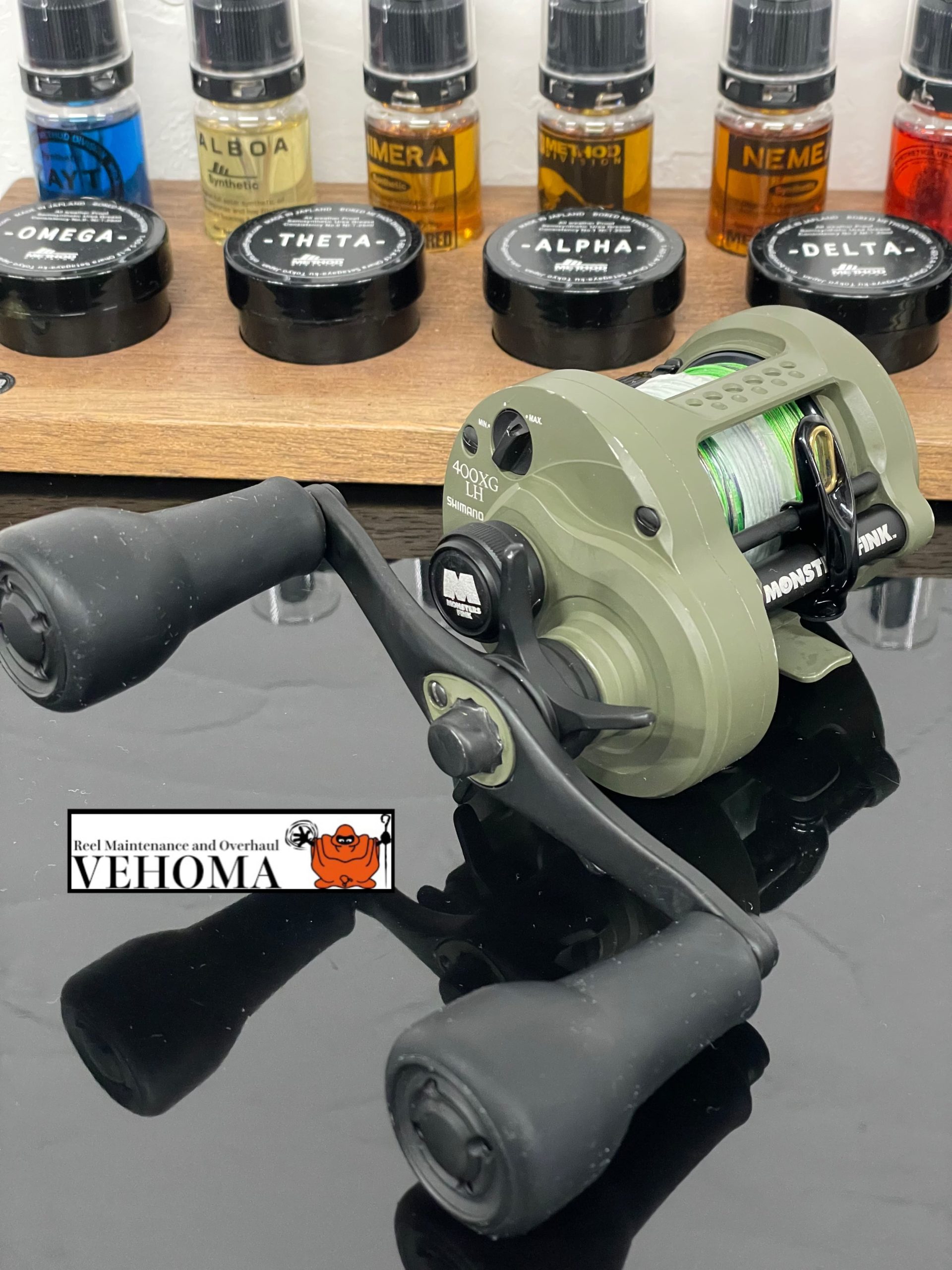 23カルカッタコンクエストMD400 オーバーホール - 関西・兵庫でリール