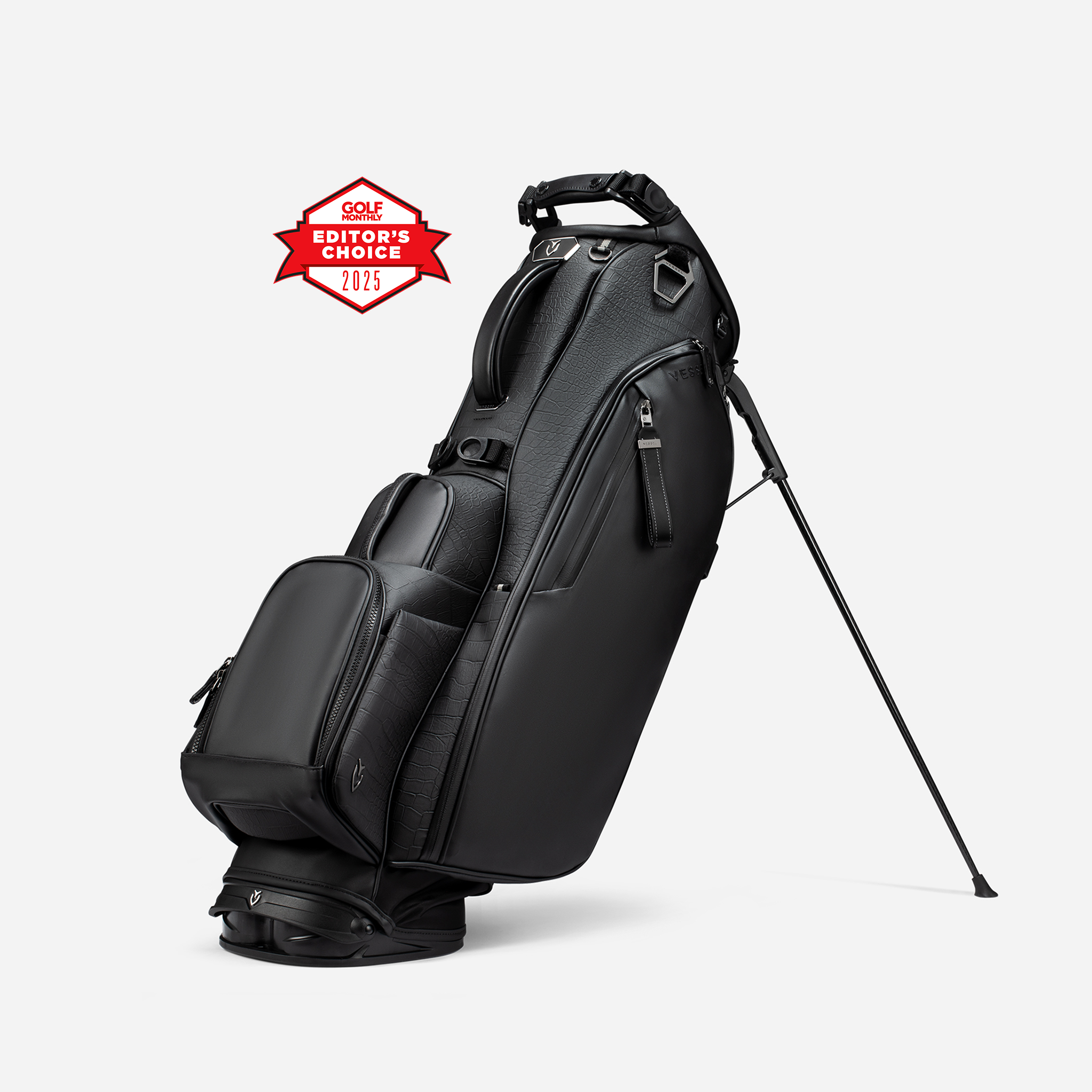 Player V Golf Stand Bag | Premium Golf Bag - Black