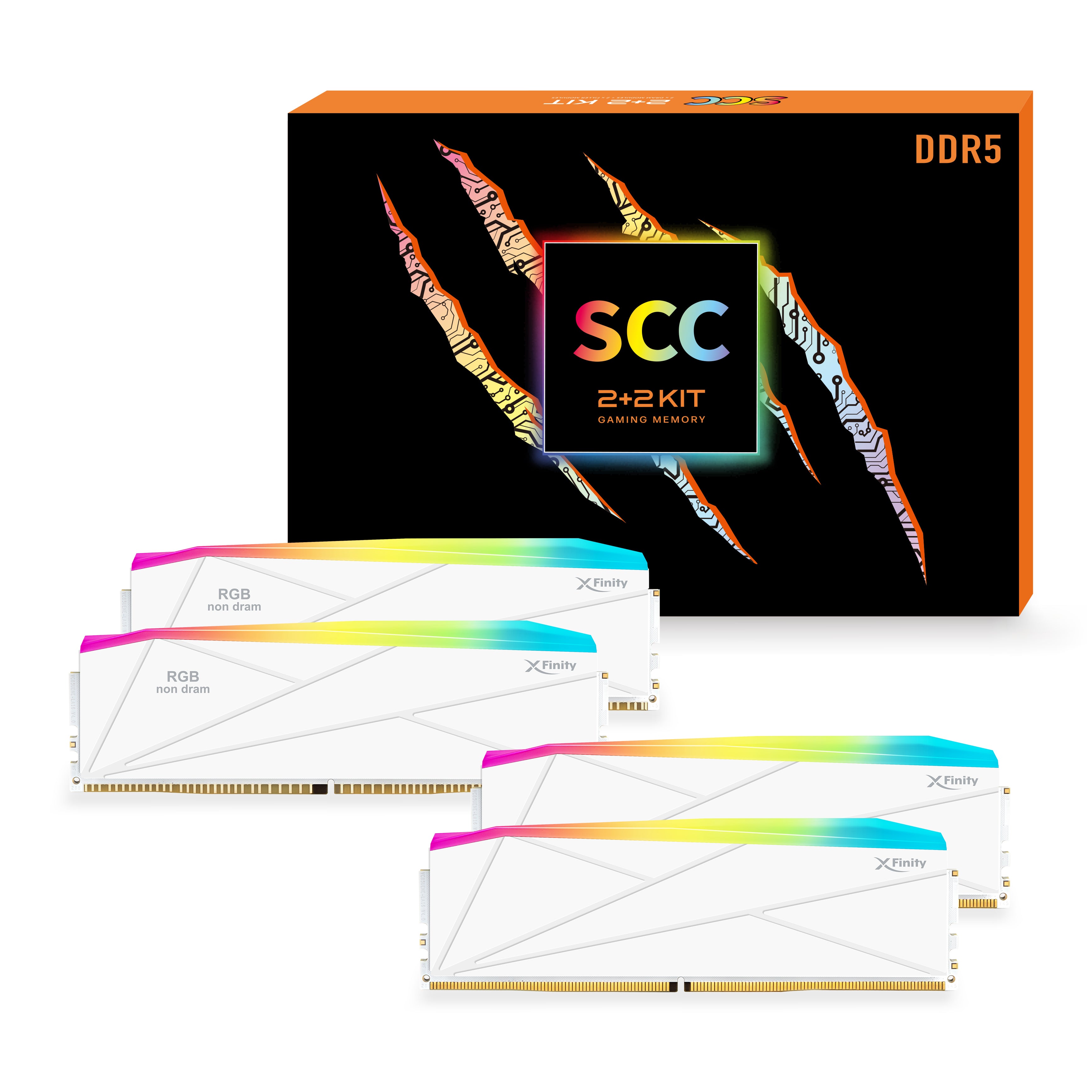 DDR5 | [Manta] XFinity RGB | SCC KIT 2+2 | Gaming Memory With RGB Fill