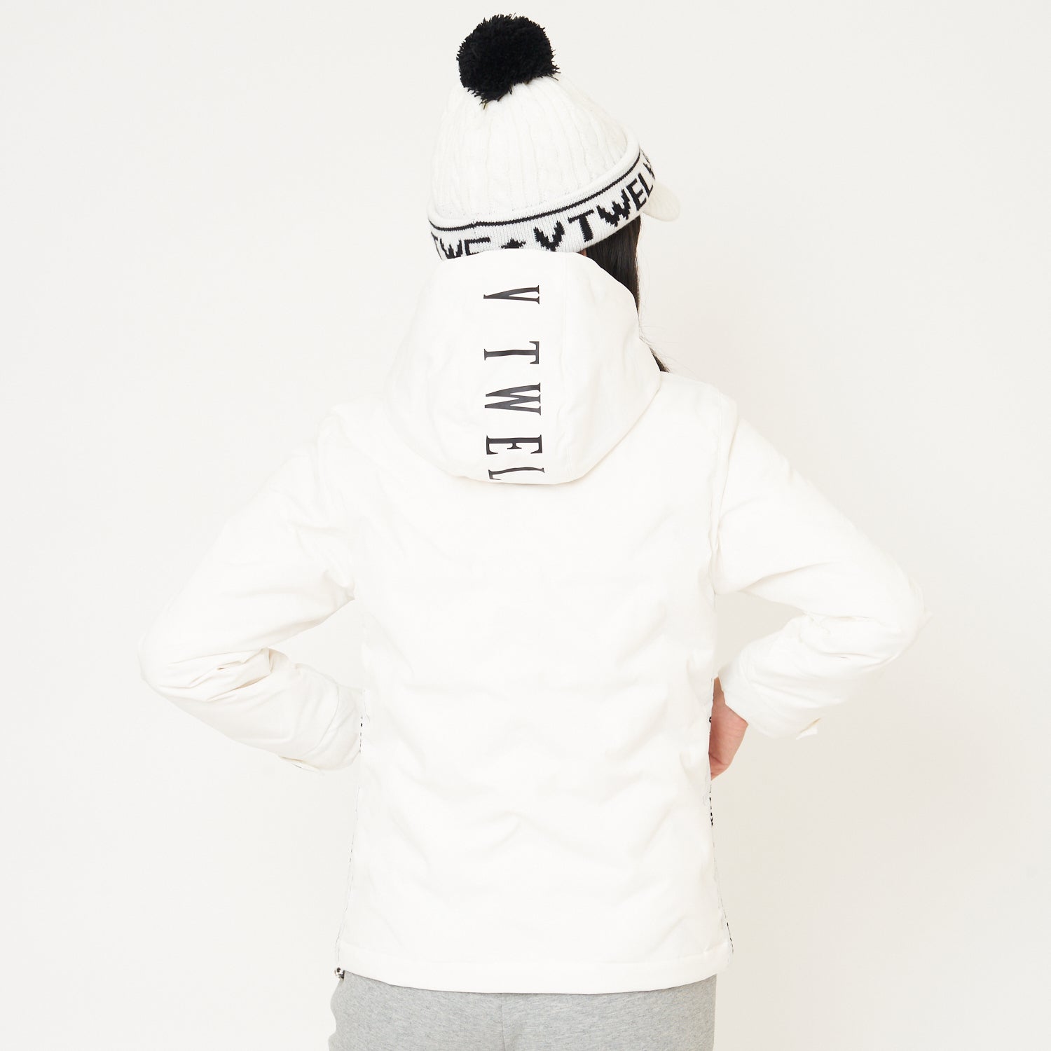 V12 ゴルフ レディース ダウンジャケット LX SIDE TAPE DOWN JKT