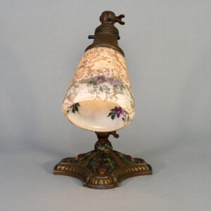 Emeralite No. 9, Green Acid Etched - Vintage Glass Lighting