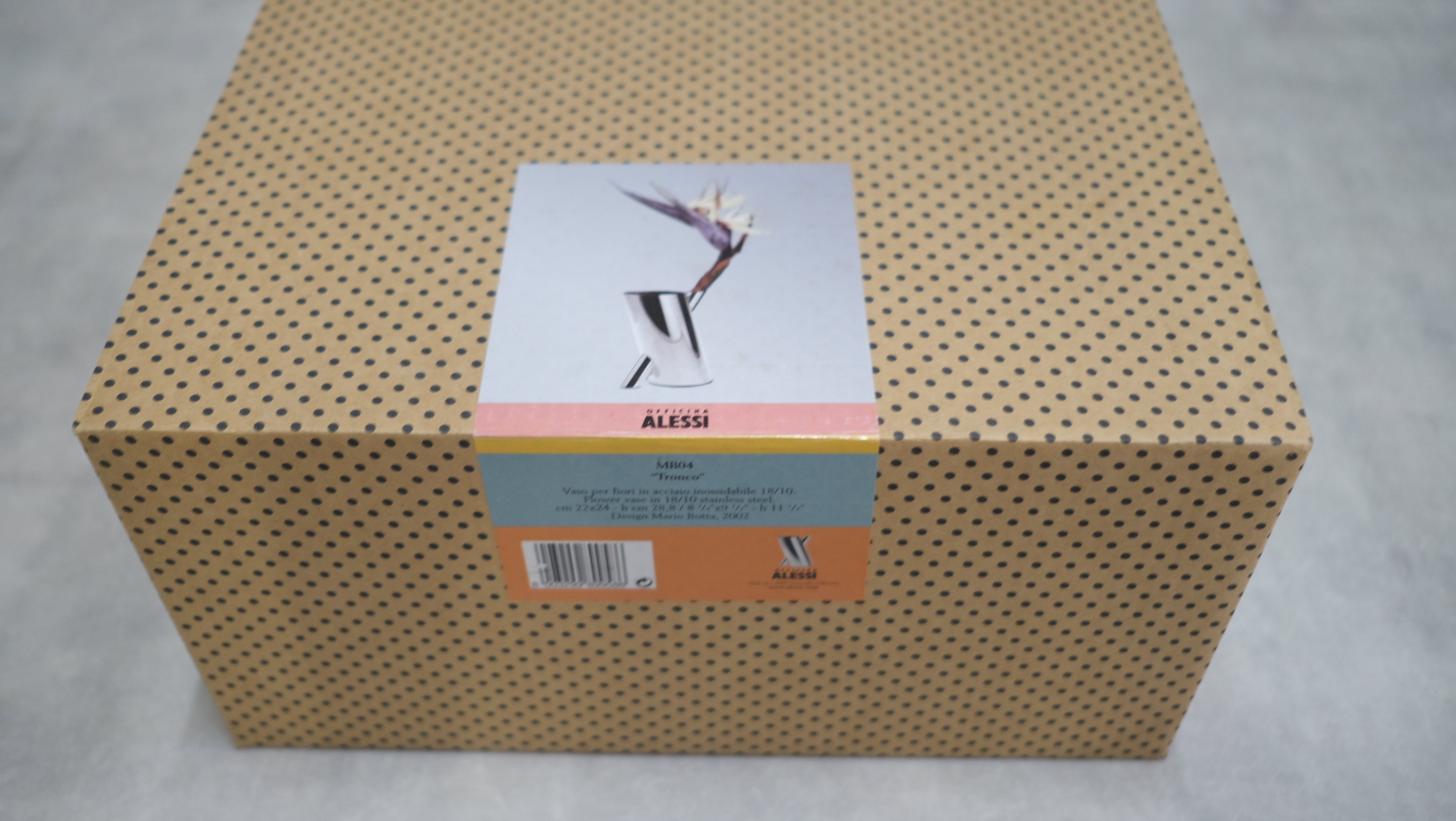 廃盤・希少】ALESSI アレッシィ TRONCO フラワーベース マリオ・ボッタ