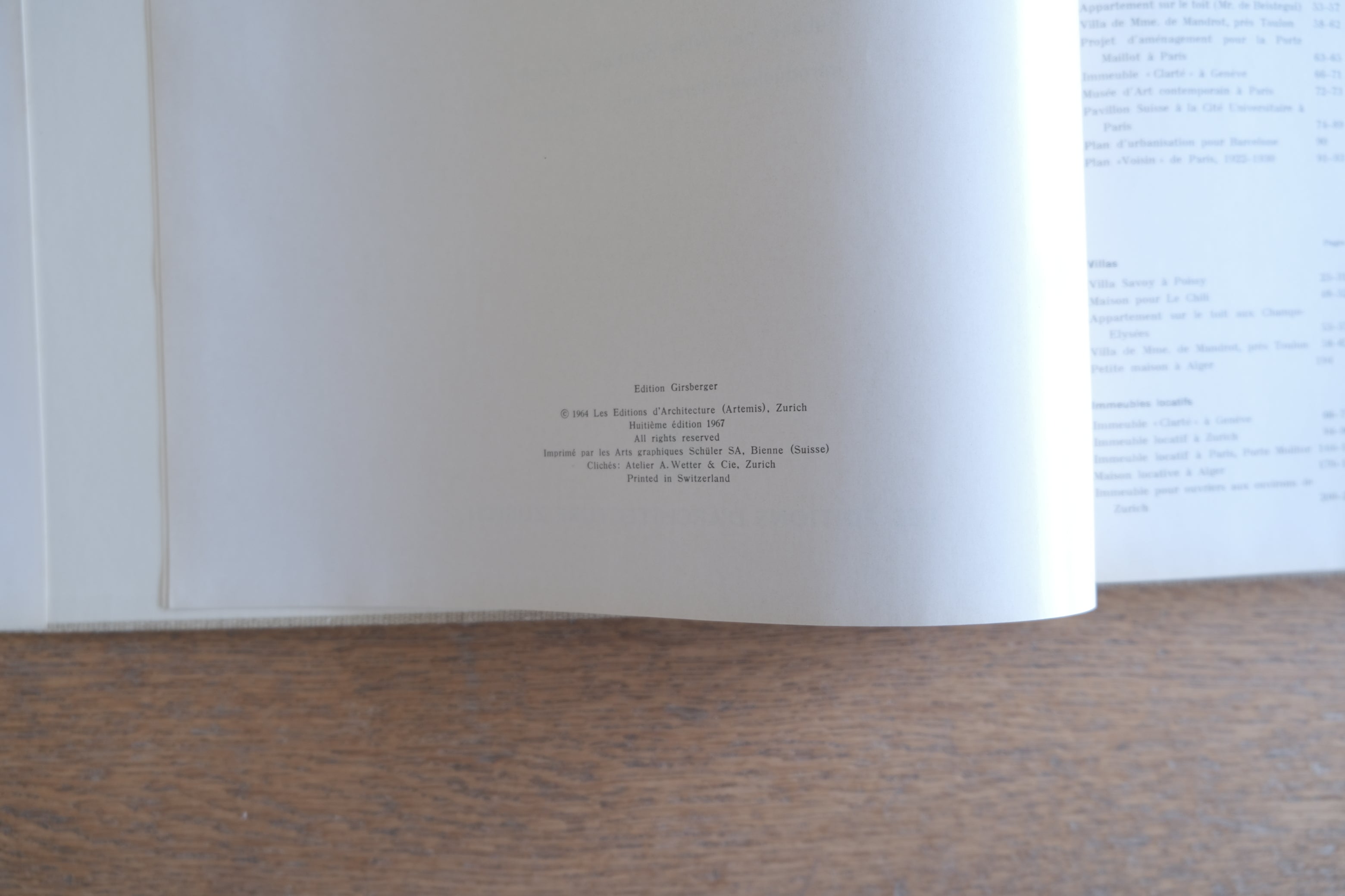 コルビュジエ全集 全8巻セット ビルケハウザー社出版 コルビュジエ全集