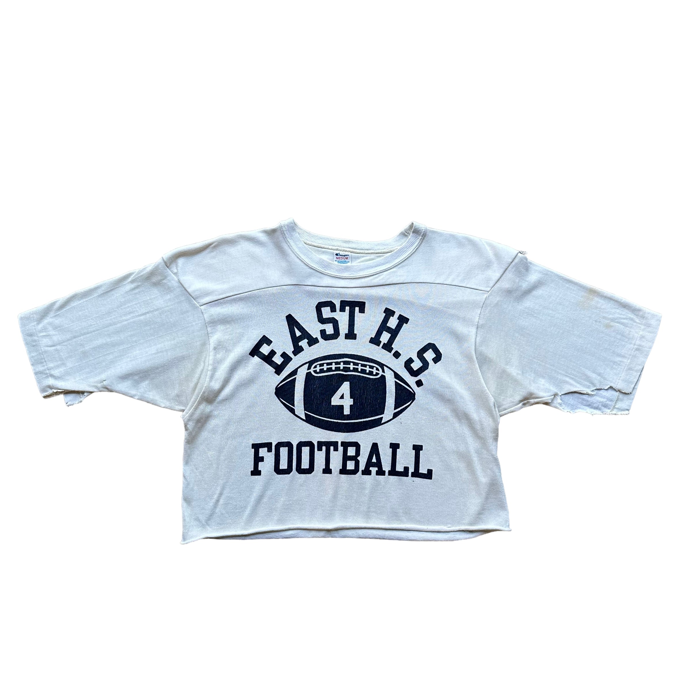 80s Champion crop top football – Vintage Sponsor