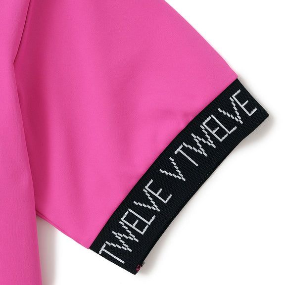 V12 - S/JAQUARD MOCK | モックネックシャツ | ピンク | レディース