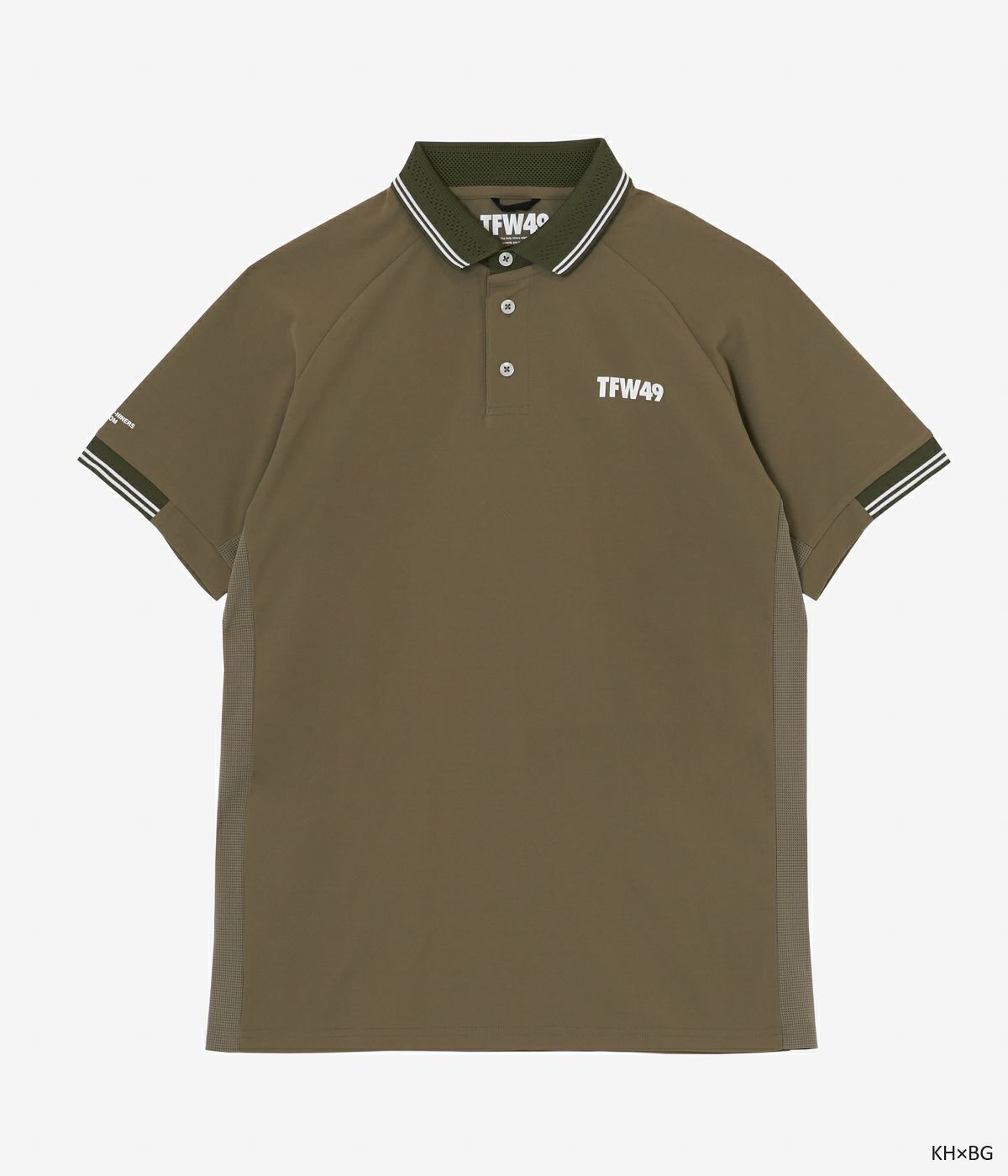 TFW49 - LINE SLEEVE POLO | ポロシャツ | カーキ×ベージュ | メンズ