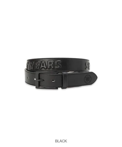 SY32 by SWEET YEARS - LOGO EMBOSS BELT | ベルト | ブラック
