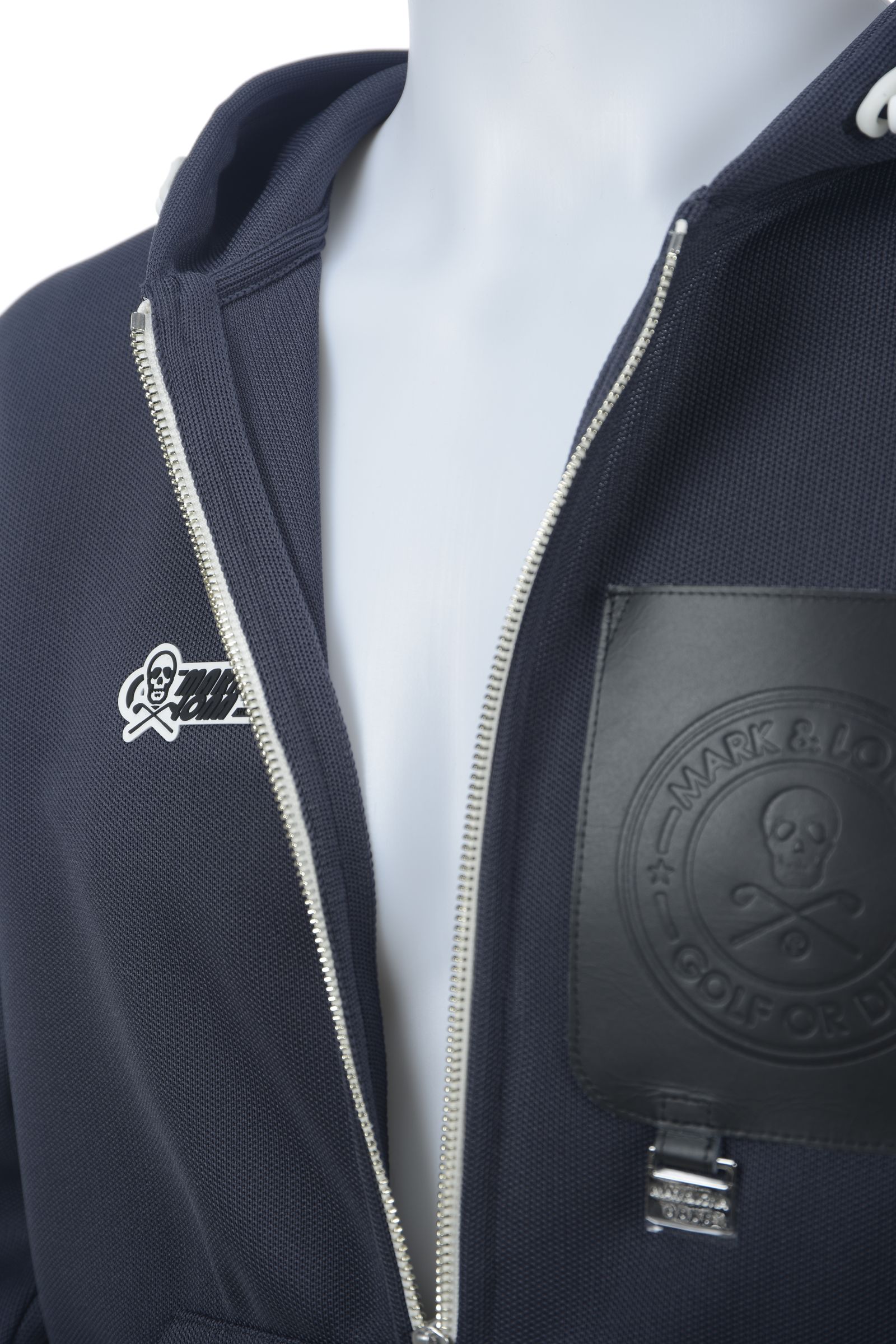 MARK&LONA - Rev Knit Pocket Hoodie | ジップアップパーカー