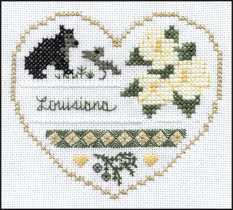 Hearts of America 2 - Hearts Series - Embroidery and Cross Stitch