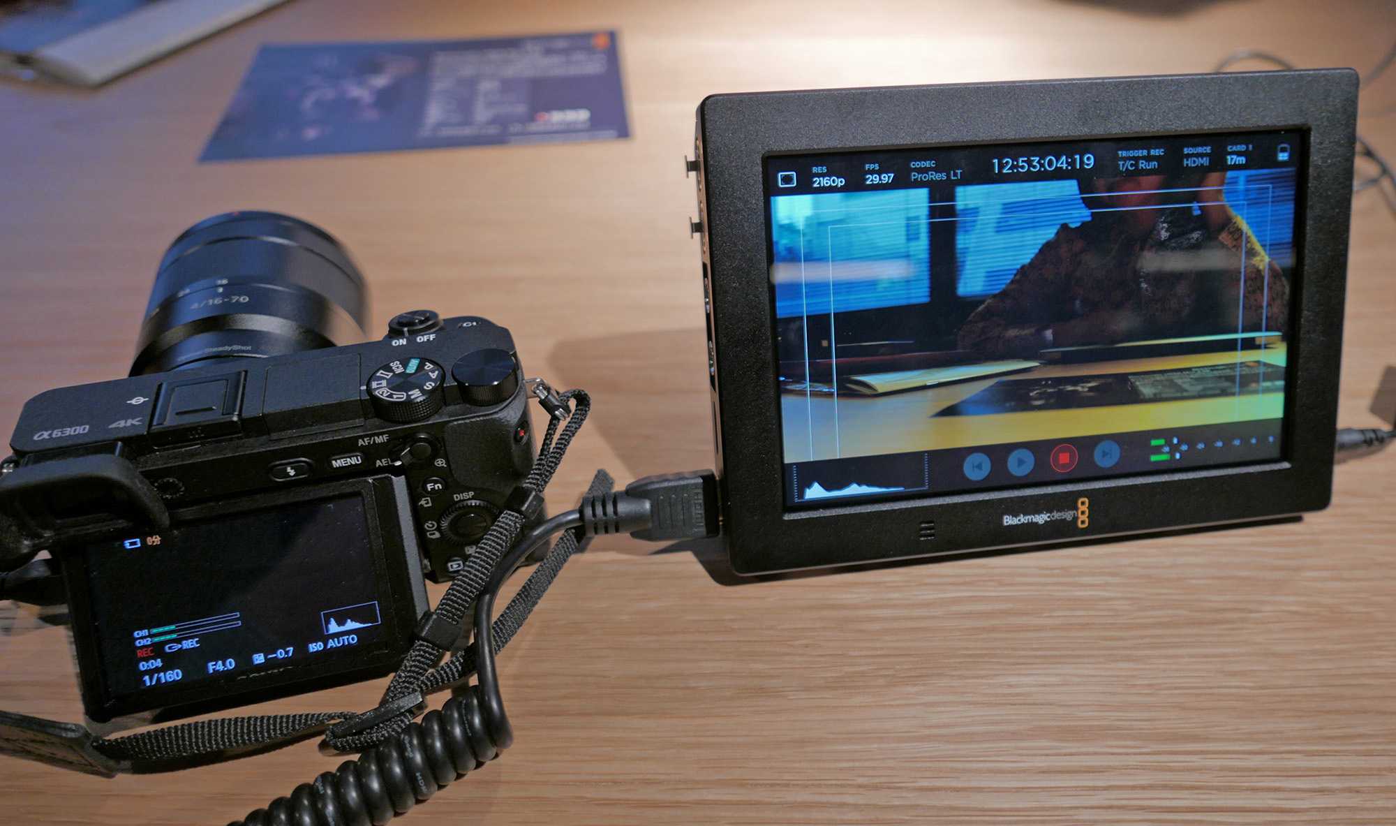 Blackmagic Video Assist 4Kはソニーαと連動するか？ やってみた