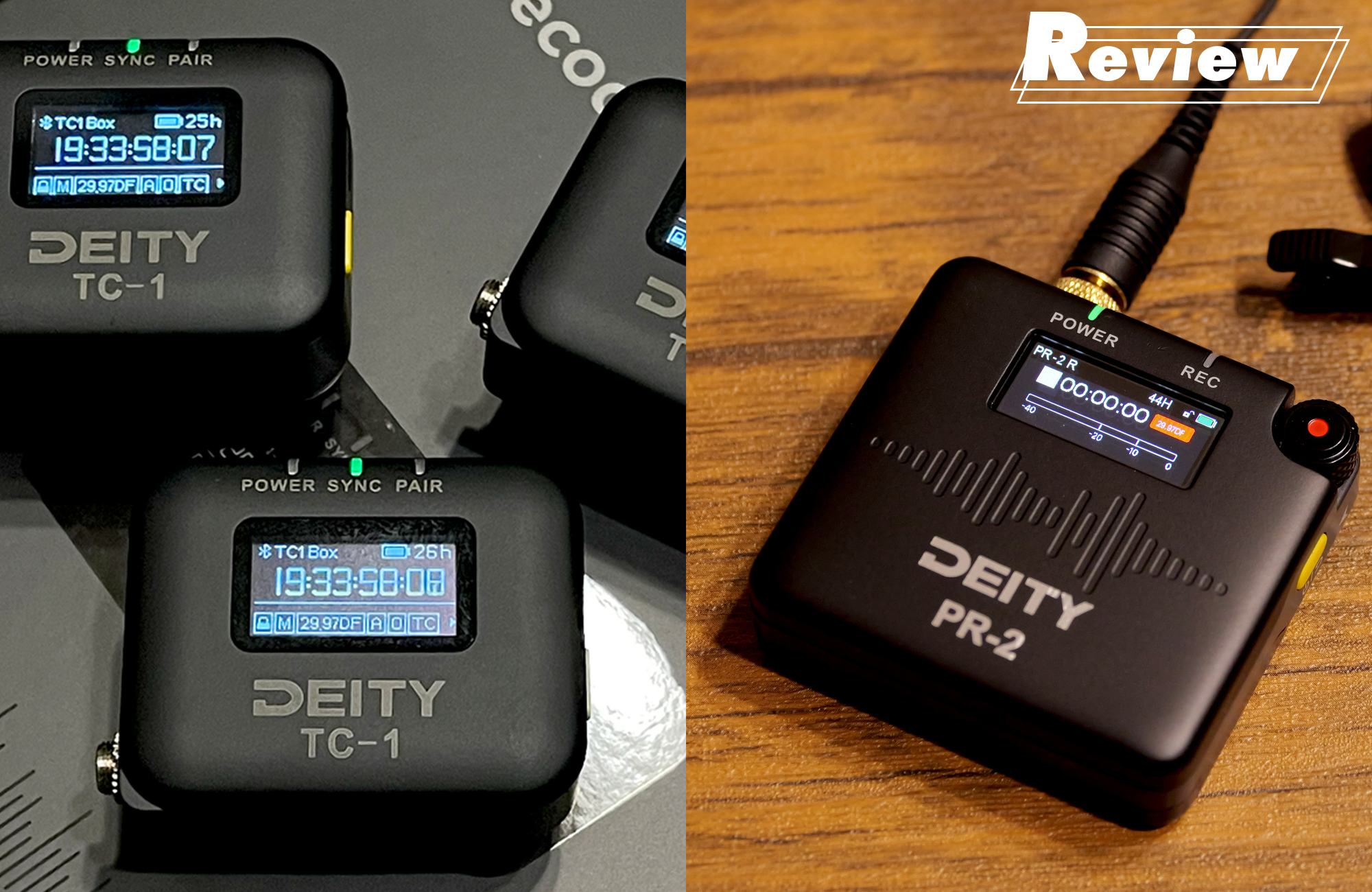 Deity Microphonesのワイヤレス・タイムコードジェネレーター TC-1と