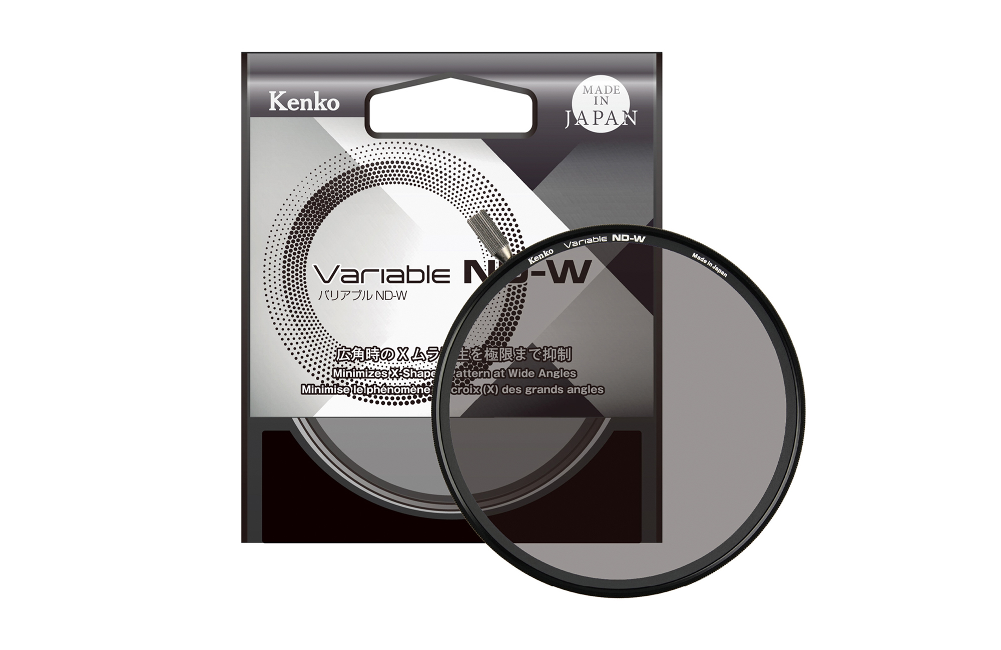 ケンコー・トキナー、 広範囲対応の可変NDフィルター「バリアブルND-W