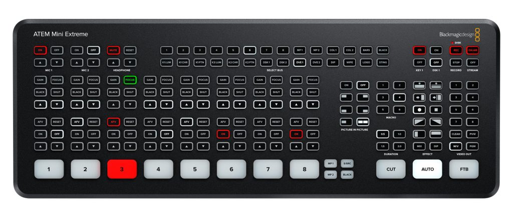 ブラックマジックデザイン、8系統の入力などに対応したライブ