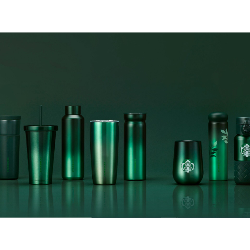 スターバックス タンブラー ニューグリーンダーク ステンレス製 保温