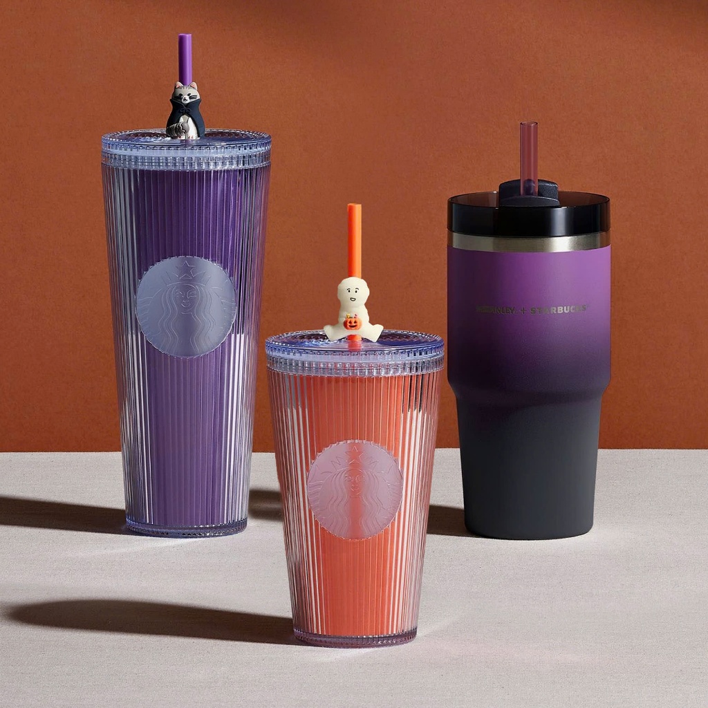 スターバックス コールドカップ タンブラー オレンジ蛍光 473ml