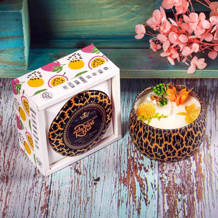 アロマキャンドル ラベンダーの香り 120g Dalat Retroの通販・個人輸入