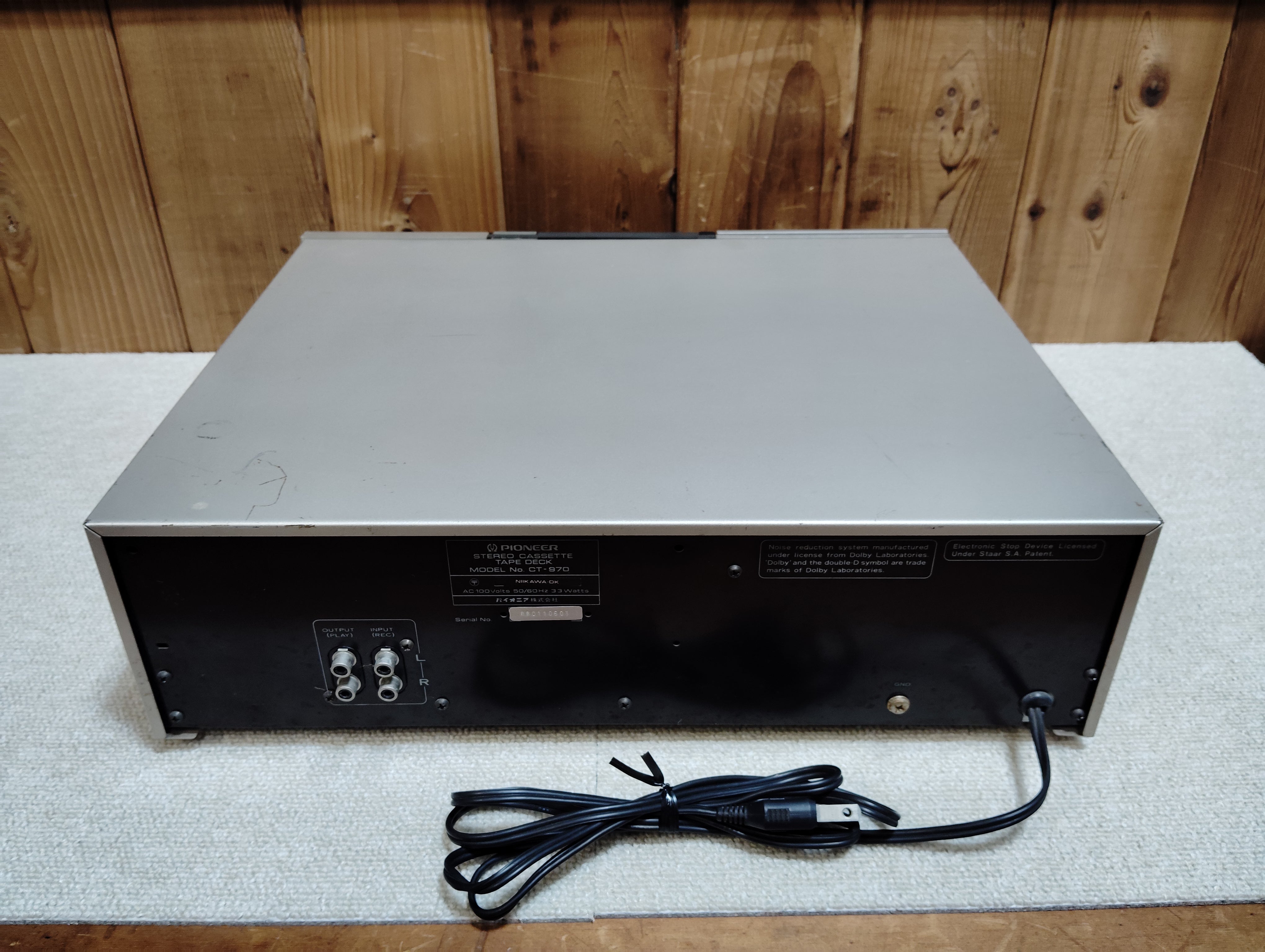 Pioneer パイオニア CT-970 カセットテープデッキ 25042908 – Village